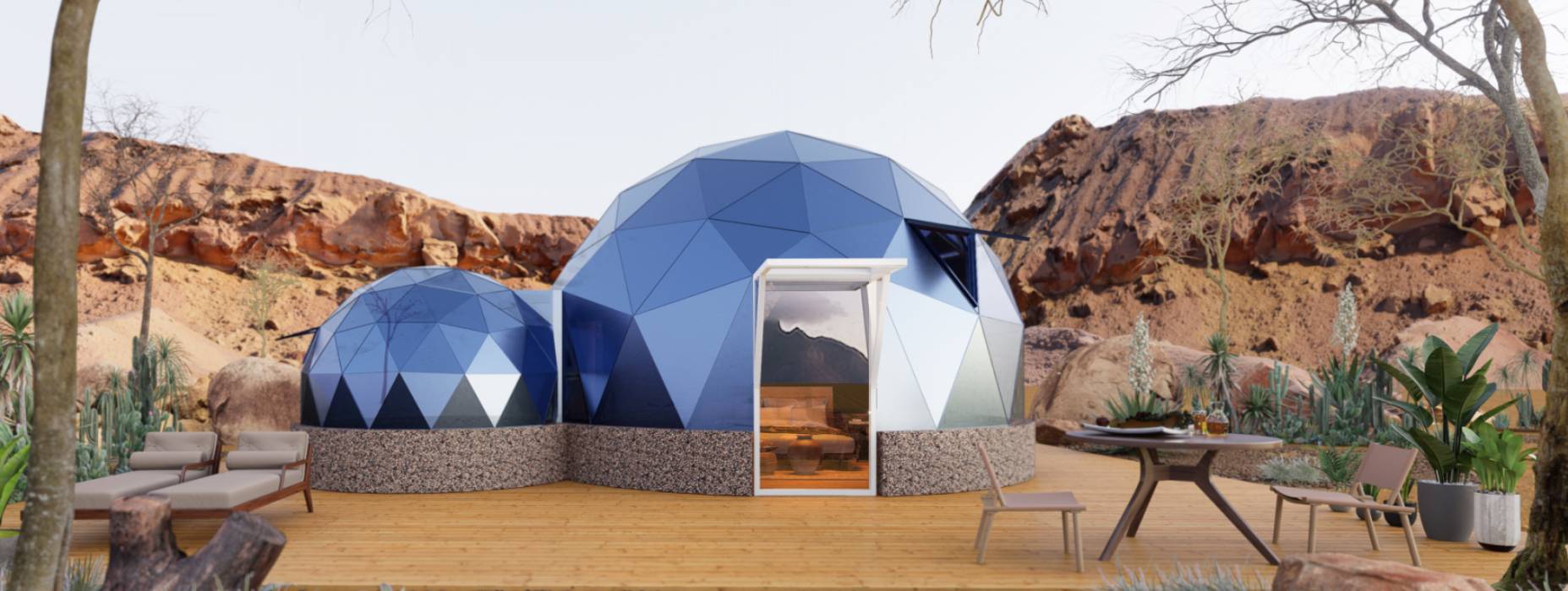 临西县球形智能光伏玻璃星空房